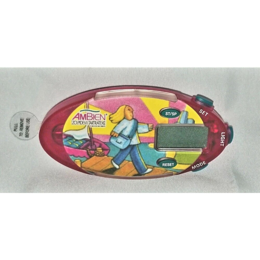 Ambien Chrono Alarm Stopwatch Stethoscope Clip Light NEW Drug Rep Pharma Collect